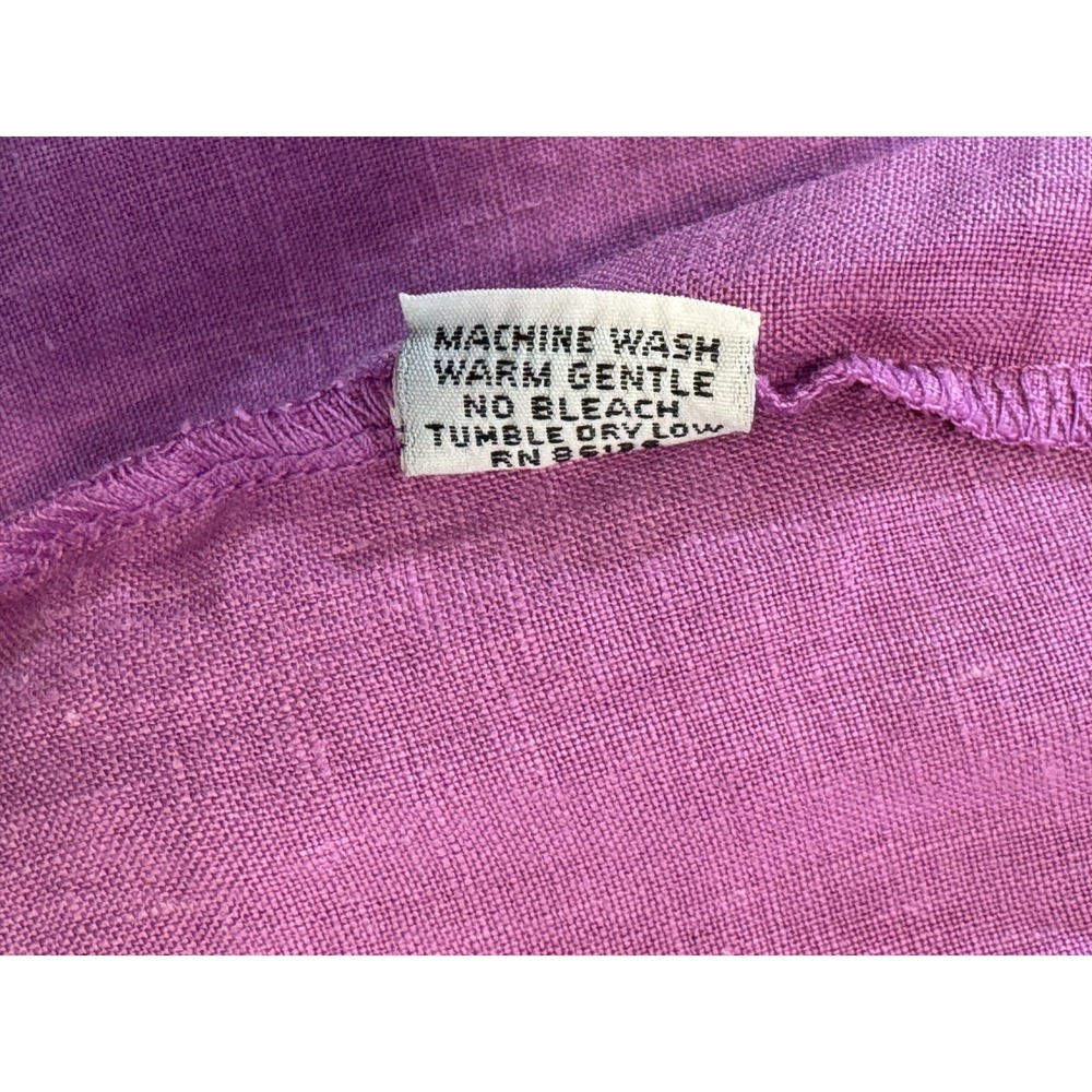 Bryn Walker Linen Marina Dress Women L EUC Oversized Lagenlook Relaxed Pockets - Picture 6 of 14